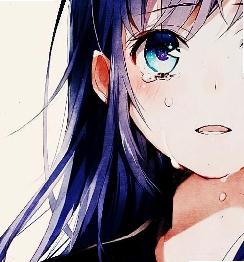 Avatar anime nữ với ánh mắt buồn và không khí tĩnh lặng xung quanh