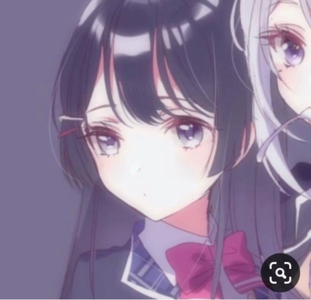 Avatar anime nữ với hiệu ứng lấp lánh