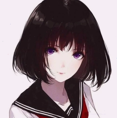 Avatar anime nữ với tông màu pastel nhẹ nhàng