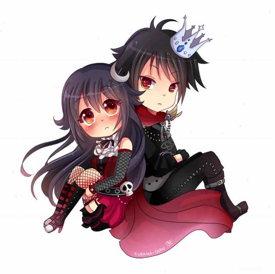Avatar cặp anime chibi ngầu và dễ thương