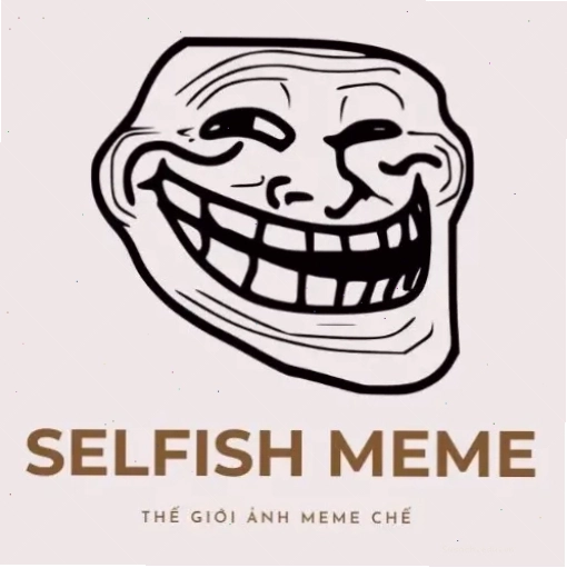 Avatar đen trắng mang phong cách Selfish Meme