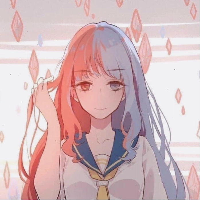 Avatar đôi anime đen trắng thể hiện sự tương phản