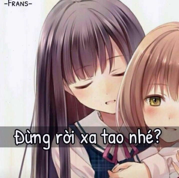 Avatar đôi anime với hiệu ứng ánh sáng lung linh