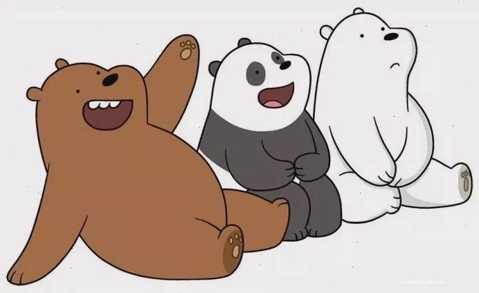 Avatar gấu trắng vui vẻ vẫy tay chào