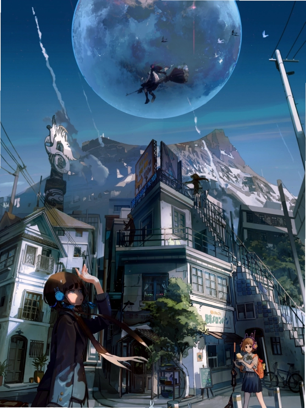 Avatar mặt trăng anime thể hiện sức mạnh
