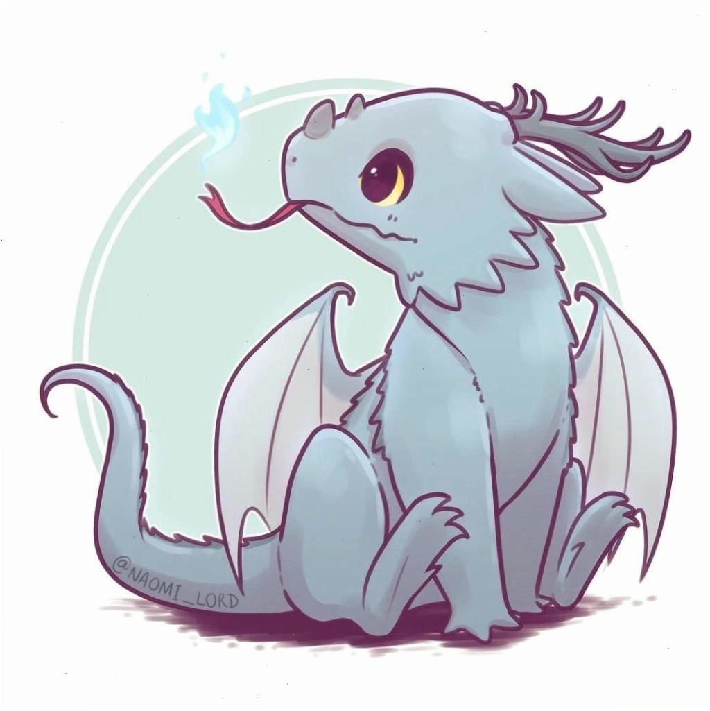 Avatar rồng cute lè lưỡi tinh nghịch
