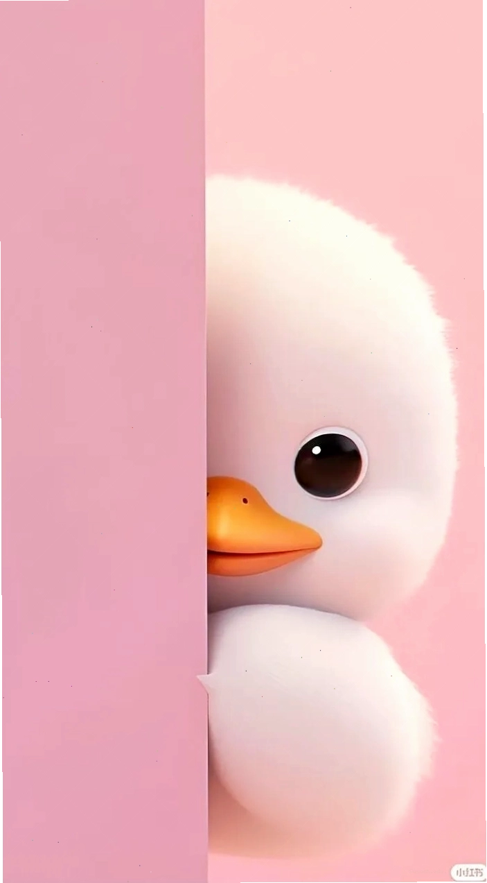 Avatar vịt chibi màu vàng với nét vẽ đáng yêu