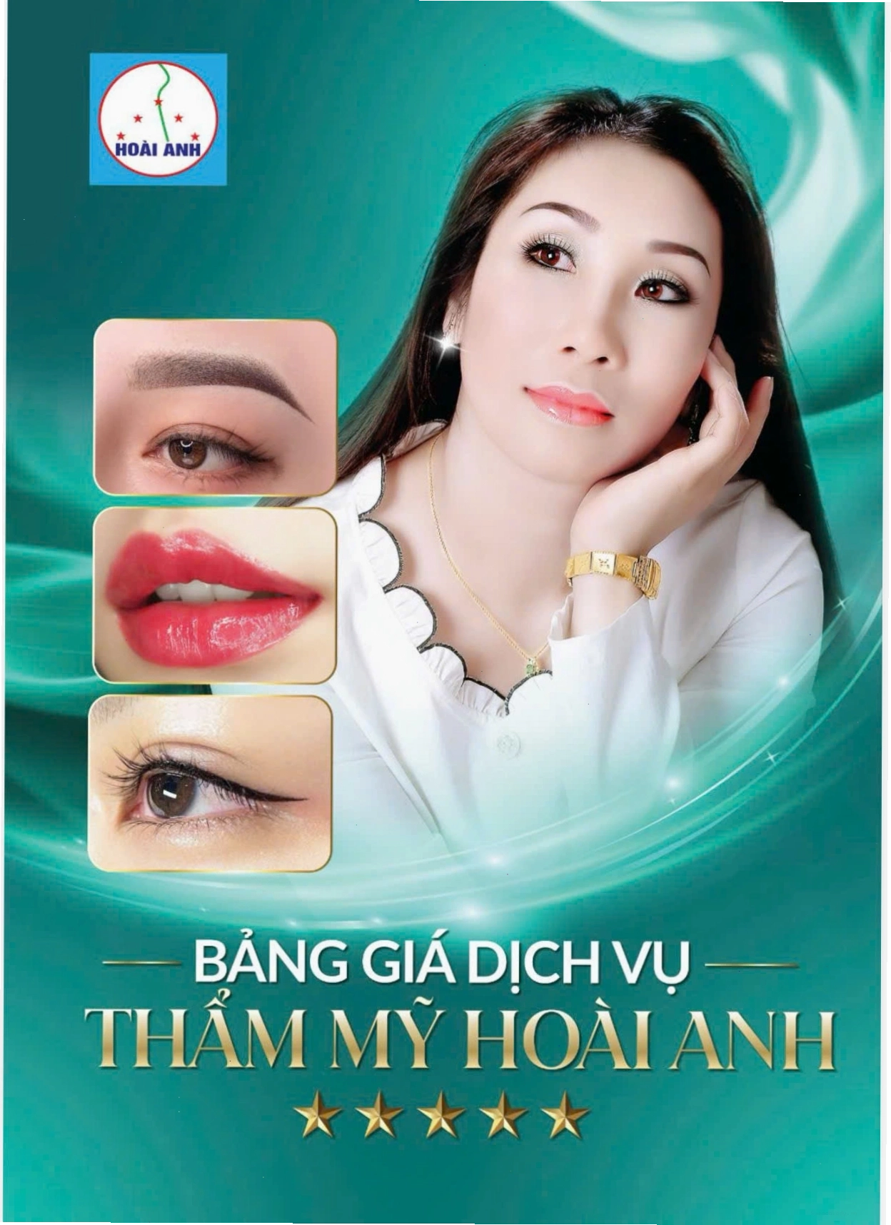 bảng giá dịch vụ thẩm mĩ viện hoài anh uy tín
