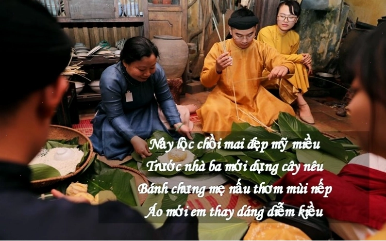 Bánh chưng và bánh tét tượng trưng cho ngày Tết