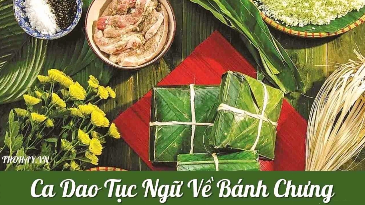 Bánh chưng xanh và bánh giầy trắng trên mâm cỗ ngày Tết