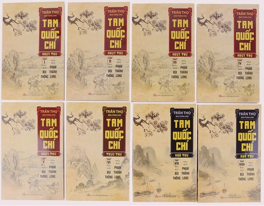 Bộ 8 cuốn Tam Quốc Chí Chính Sử, dựa trên nền tảng Tam Quốc Chí Trần Thọ