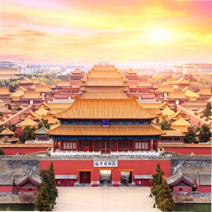 Cận cảnh cấu trúc tường thành Vạn Lý Trường Thành với các tháp canh và pháo đài