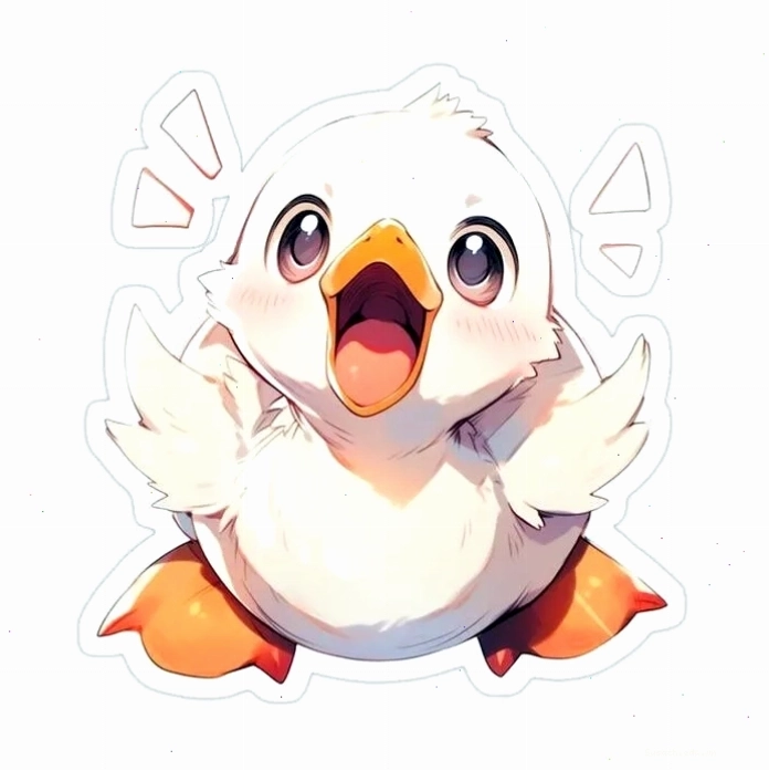 Cặp đôi avatar vịt cute nắm tay nhau