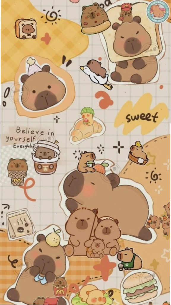 Cặp đôi Capybara vô tri chào ngày mới bên nhau