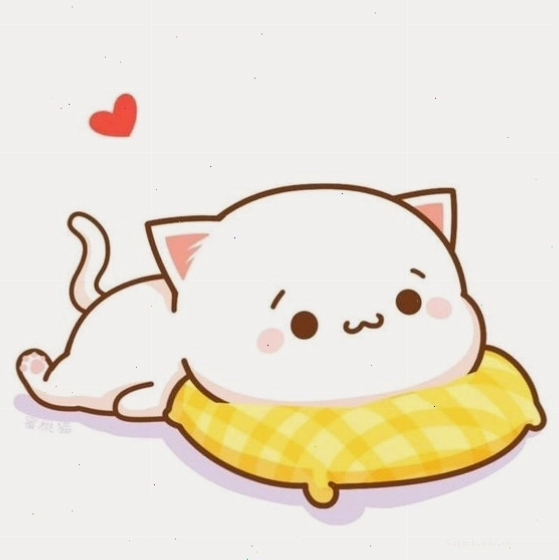 Cặp đôi mèo anime với trang phục dễ thương làm avatar