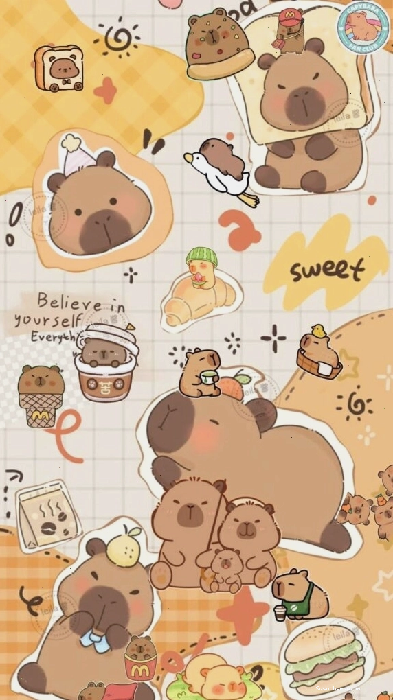 Capybara bộ đôi vô tri buổi sáng