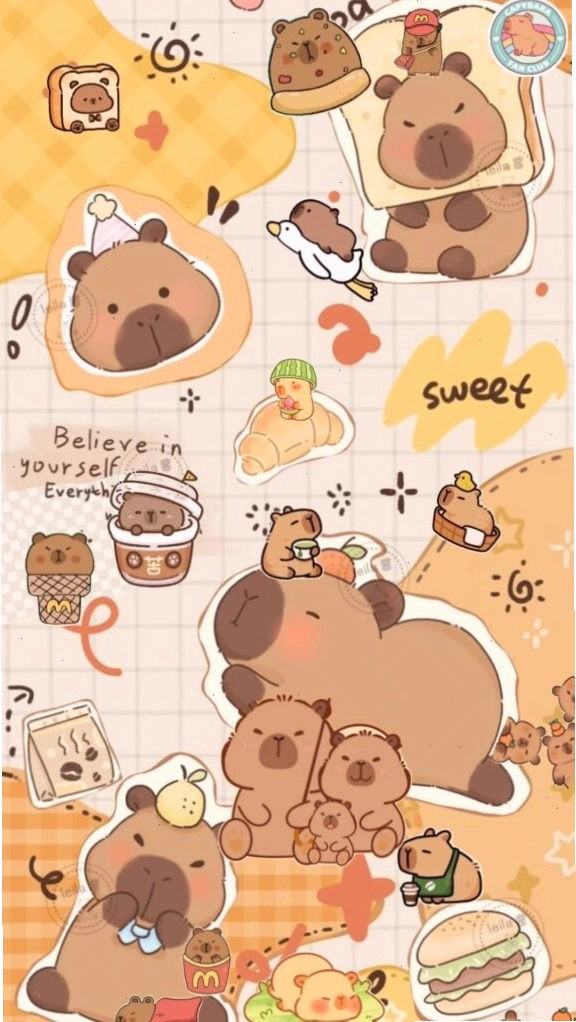 Capybara bộ đôi vô tri buổi sáng thể hiện sự gắn kết ngộ nghĩnh