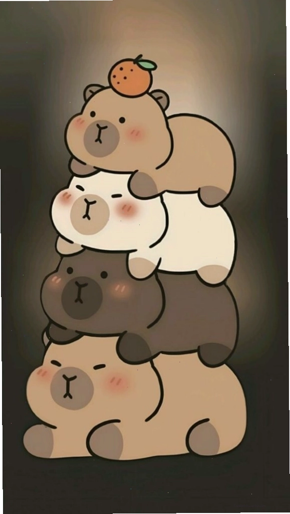 Capybara chồng chất trong bóng tối đầy ấm cúng
