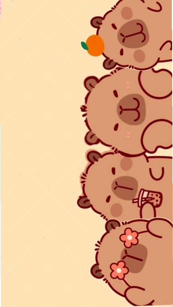 Capybara xếp hàng theo phong cách vô tri, biểu cảm ngộ nghĩnh