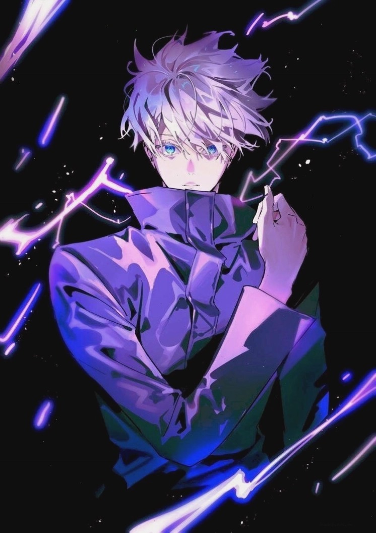 Đại diện anime nam với ánh nhìn quyết đoán và hiệu ứng phát sáng nhẹ