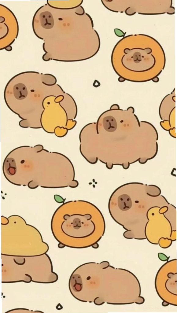 Đàn Capybara và vịt vàng