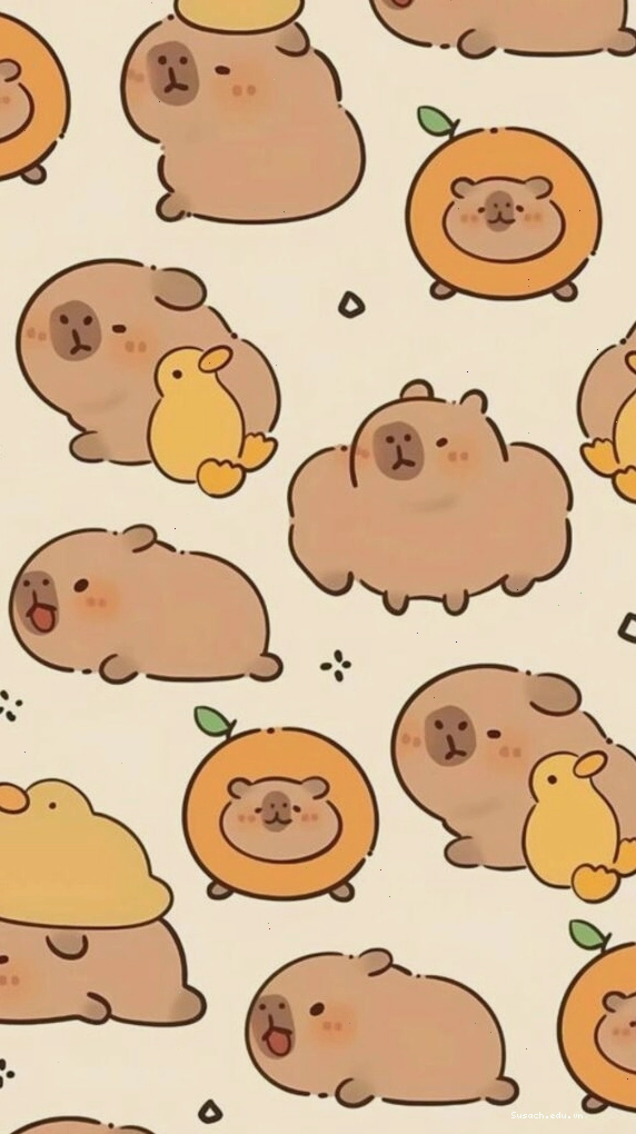 Đàn Capybara và vịt vàng, biểu cảm vô tri