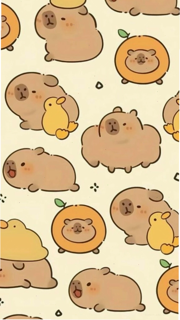 Đàn Capybara và vịt vàng cùng nhau thư giãn