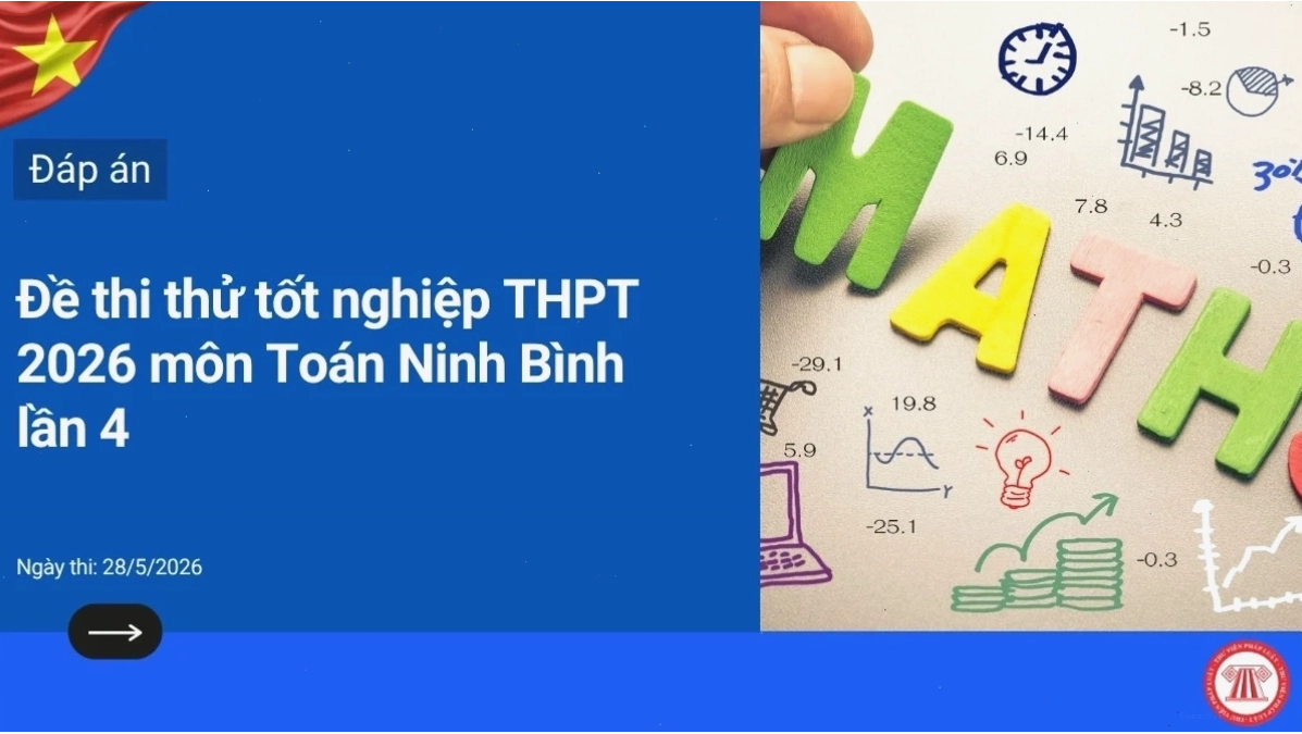 Đáp án đề thi tốt nghiệp THPT môn Toán