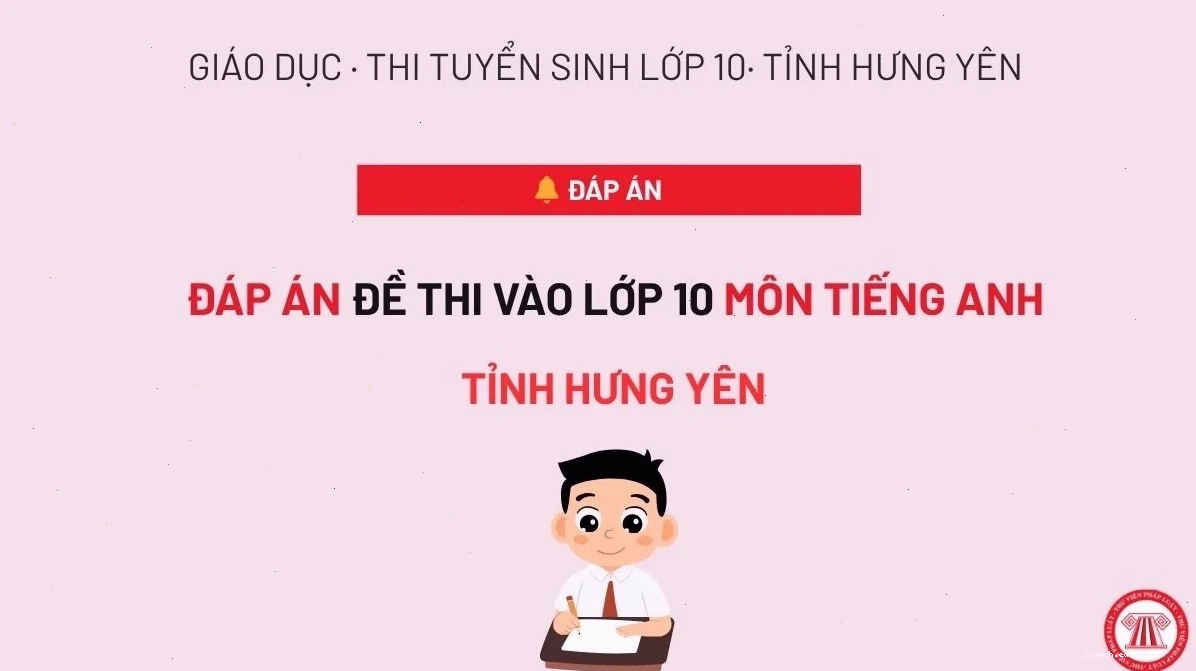 Đáp án tiếng Anh