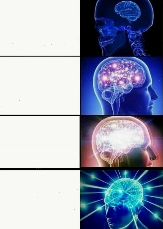 Expanding Brain Meme Template gốc