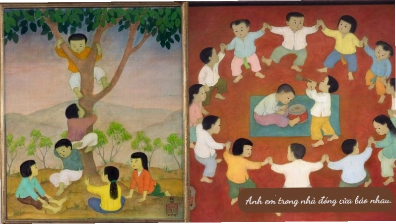 Gia đình sum họp, anh chị em quây quần