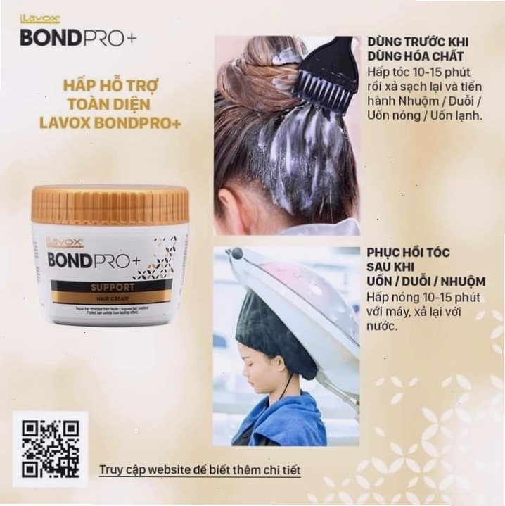 Hiệu quả phục hồi tóc với Lavox Bondpro+