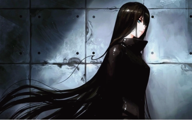 Hình ảnh anime buồn đen trắng với nét vẽ tinh tế