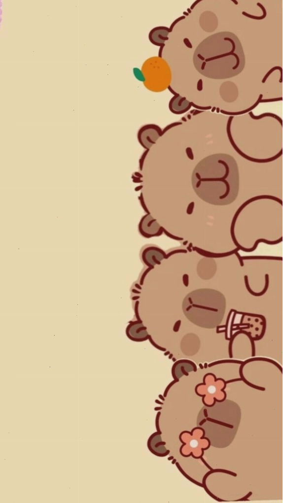 Hình ảnh Capybara dễ thương với biểu cảm vô tri đáng yêu