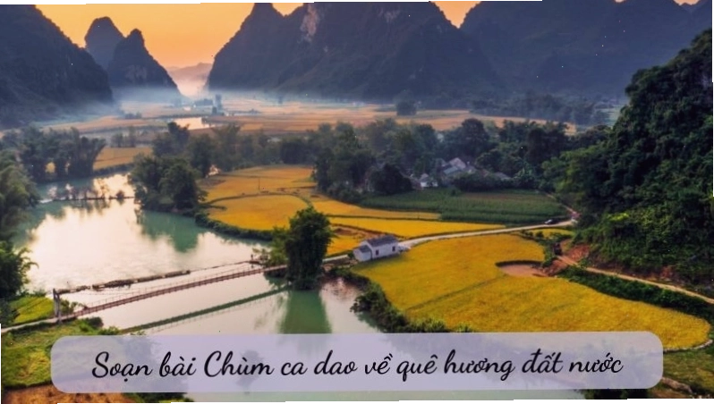 Hình ảnh làng quê Việt Nam với con trâu, bờ tre và dòng sông