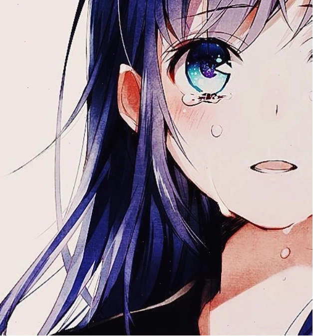 Hình ảnh nữ anime buồn khóc đầy tuyệt vọng