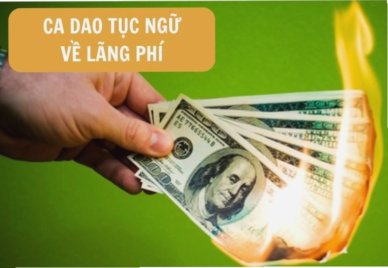 Hình ảnh tương phản giữa tiết kiệm và lãng phí