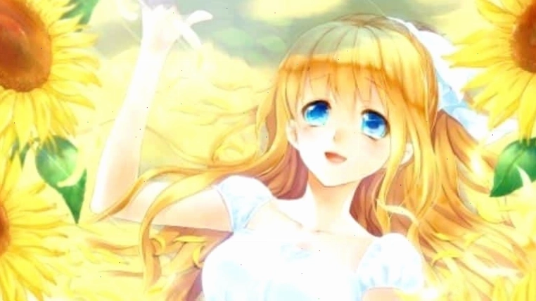 Hình nền anime màu vàng xinh đẹp