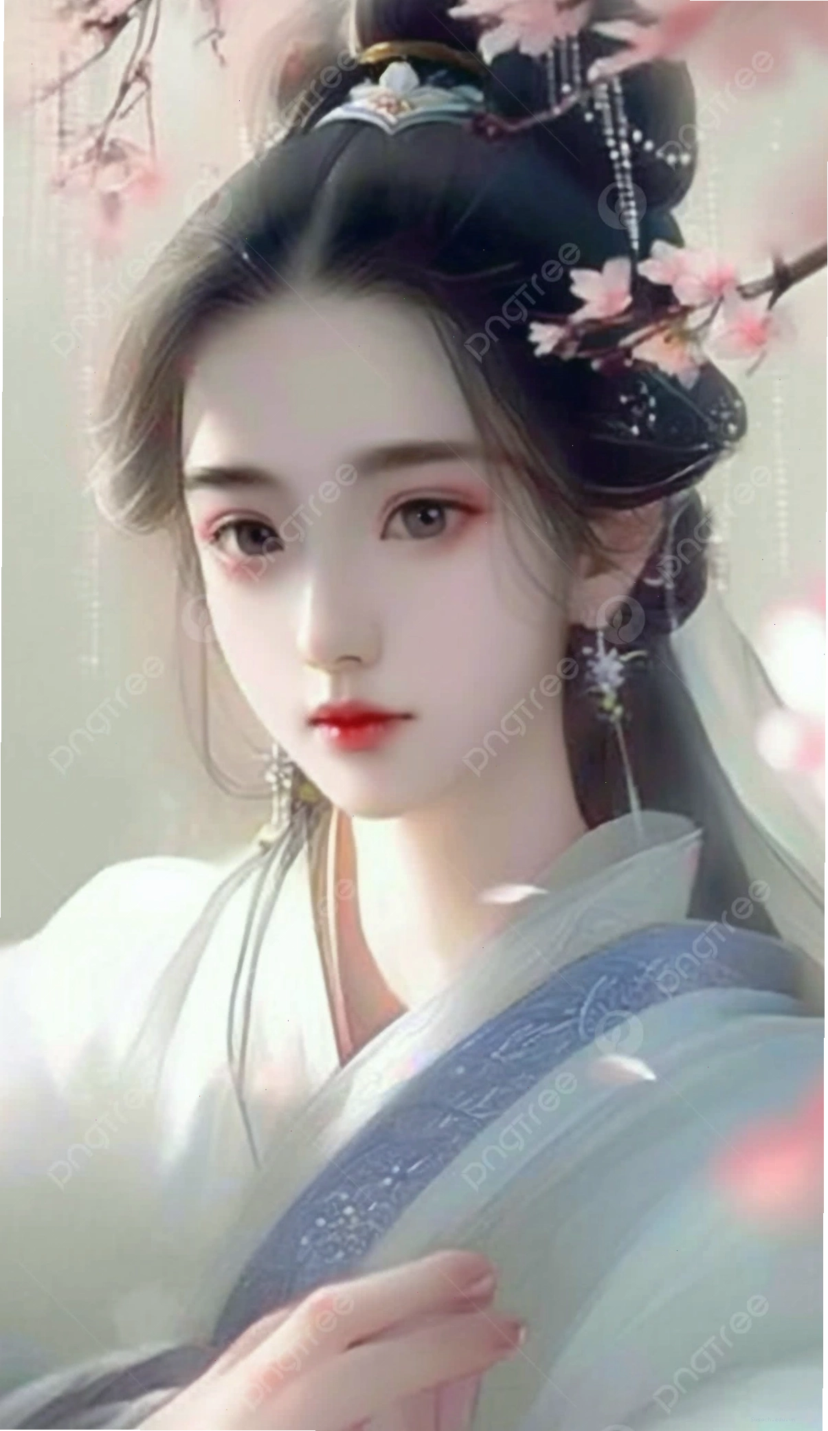 Hình nền cô gái phong cách Trung Hoa 3D