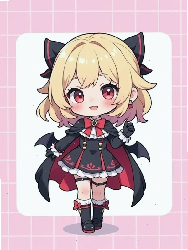 Hình nền đẹp cute nữ chibi với trang phục mùa hè