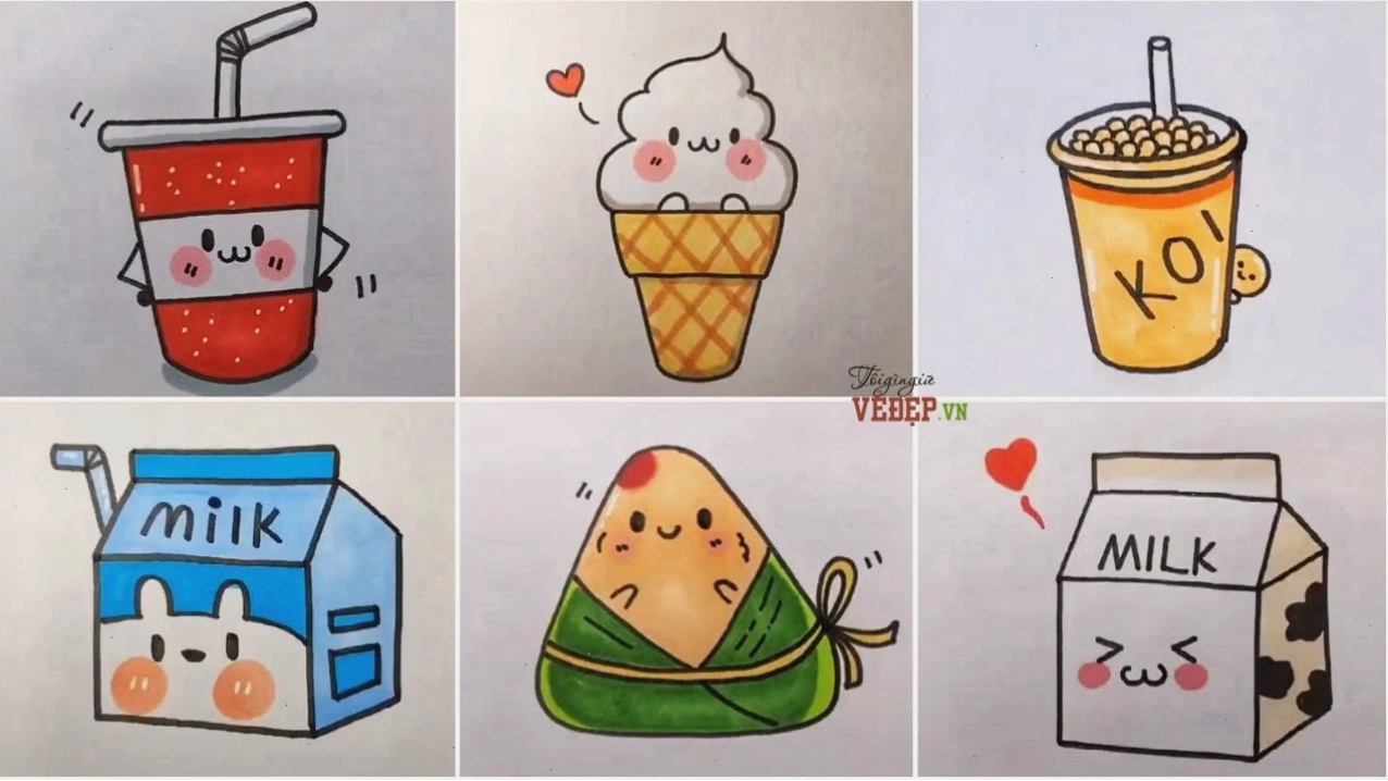 Hình nền điện thoại với nhân vật chibi dễ thương