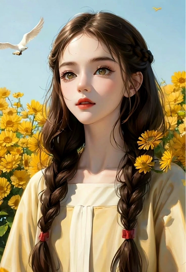 Hình nền người đẹp 3D với đường nét tinh tế