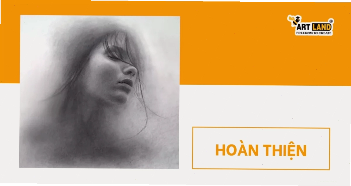 Hoàn thiện tranh vẽ chân dung cô gái