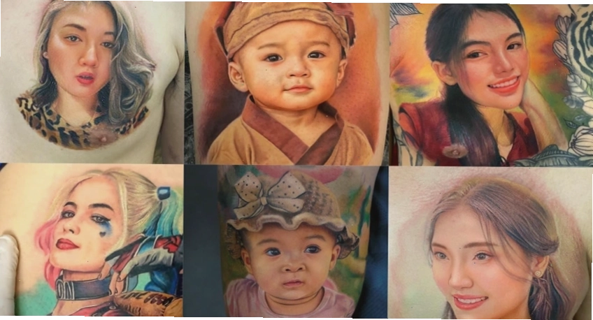 Học viên thực hành trên da người thật