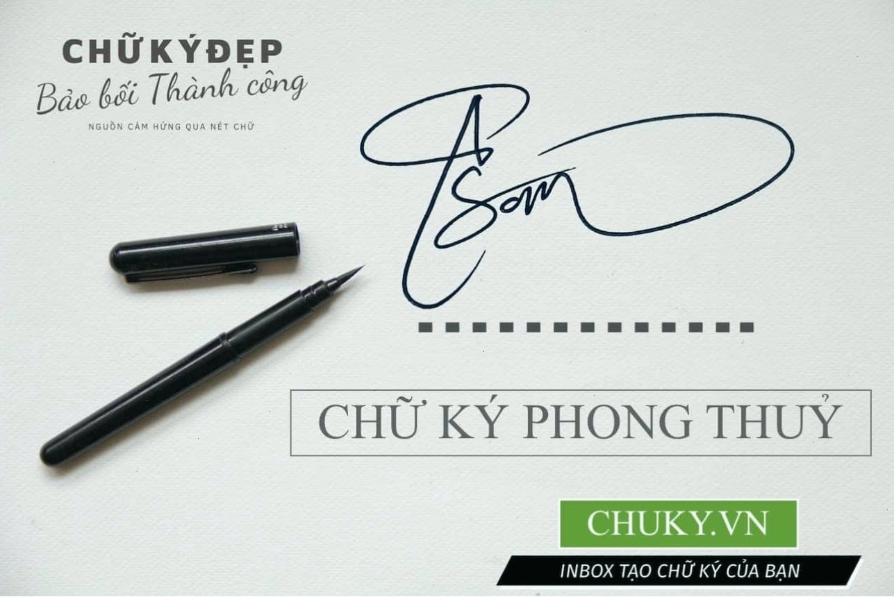 Hướng dẫn tạo chữ ký theo phong thủy