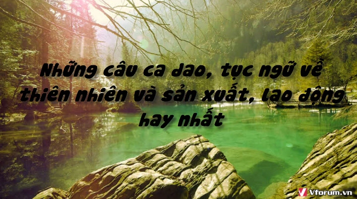 Khám phá kho tàng ca dao tục ngữ về thiên nhiên và lao động