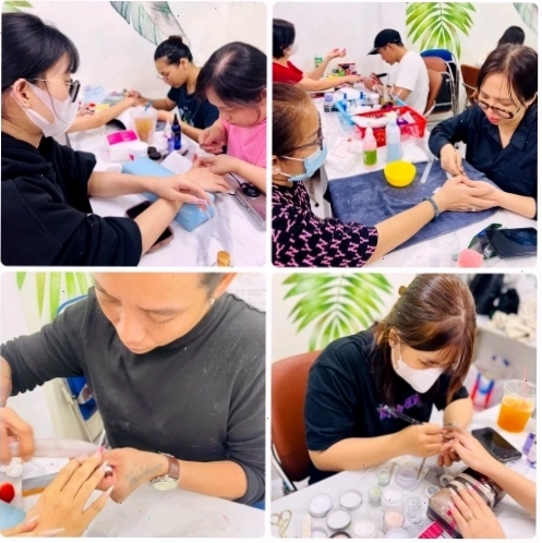Khóa học nail chuyên nghiệp bao gồm đắp bột, gel, móng úp và thiết kế