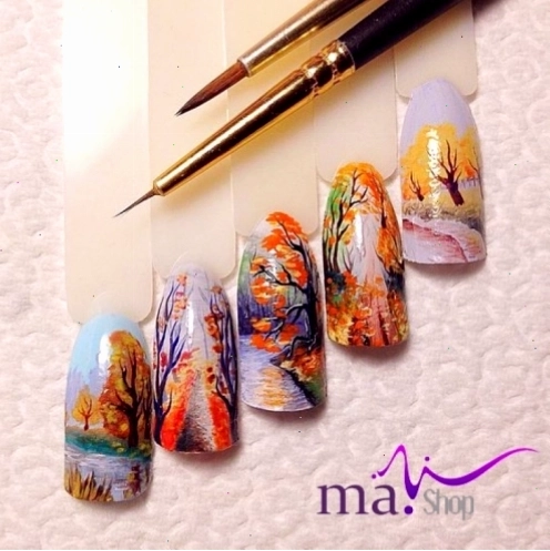 Khóa học vẽ nail phong cảnh trên móng tay