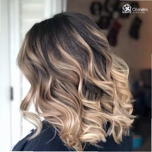 Mái tóc ombre kết hợp móc light