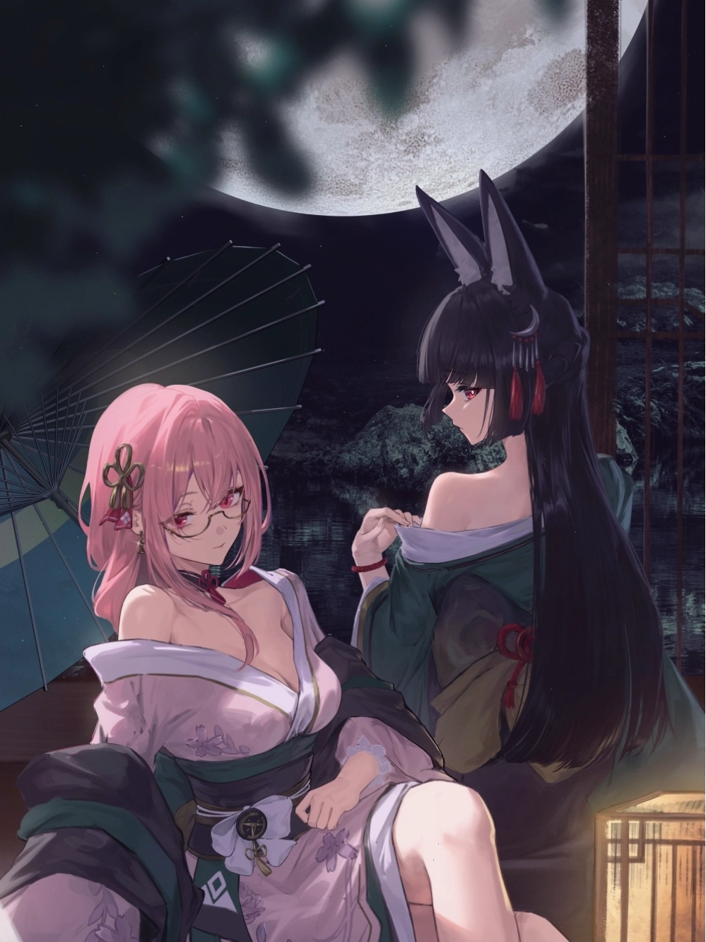 Mặt trăng trong anime với nhiều hiệu ứng ánh sáng đặc sắc